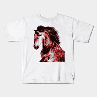 Wild horse Pop Art Kids T-Shirt